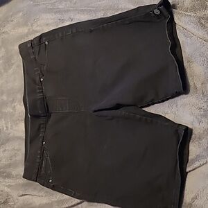 Gloria Vanderbilt Black Jean Shorts Women's 16 All Around Slimming Effect